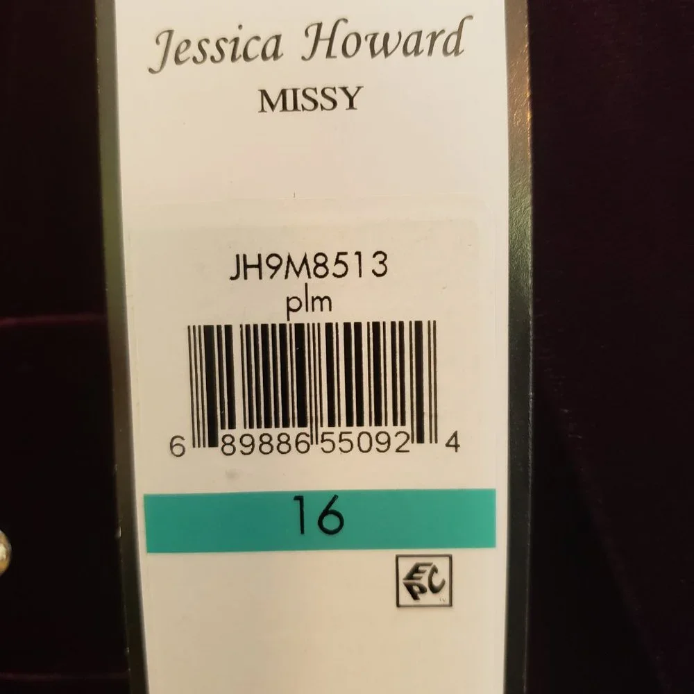 Jessica Howard Purple Long Sleeve Dress - Picture 2 of 10